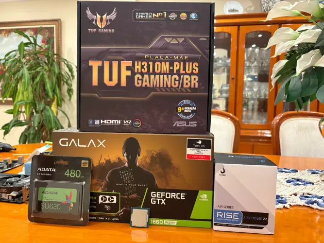 Kit Upgrade Gamer - i5 9ª Ger + GTX 1660 Super + Placa-Mãe TUF + SSD 480GB