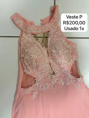 VESTIDO FESTA CASAMENTO/ FORMATURA ROSÊ 