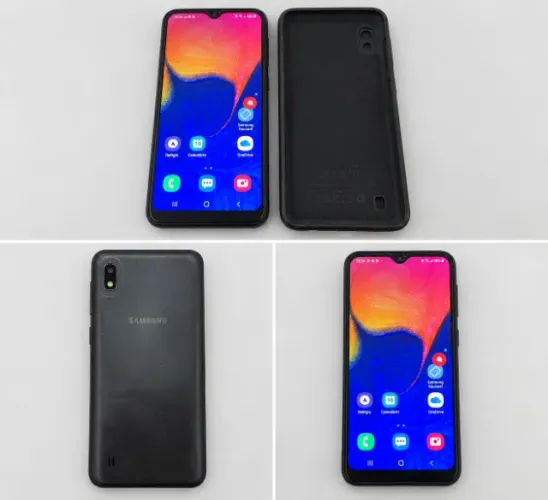 Samsung Galaxy A10 Preto + Capinha e Película de Vidro Nova
