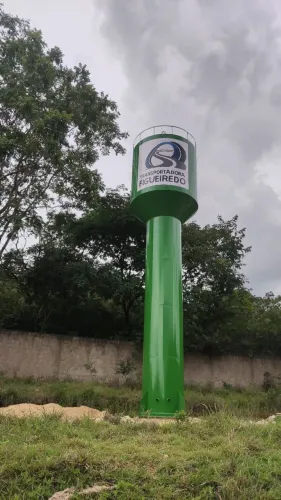 Caixa d'água tipo taça e tubular estrutura metálica direto da fábrica