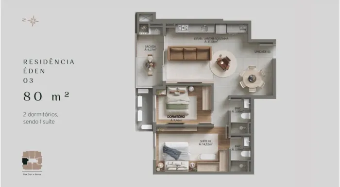 Vendo apto em São José-SC (em construção)