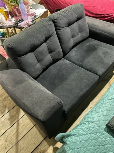 Sofá 2 lugares + cama box completa