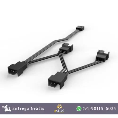Cabo Adaptador Splitter para Fans Pwm 1 Entrada 4 Saidas Pcyes Sptpwm4pcy *ENTREGA GRÁTIS*