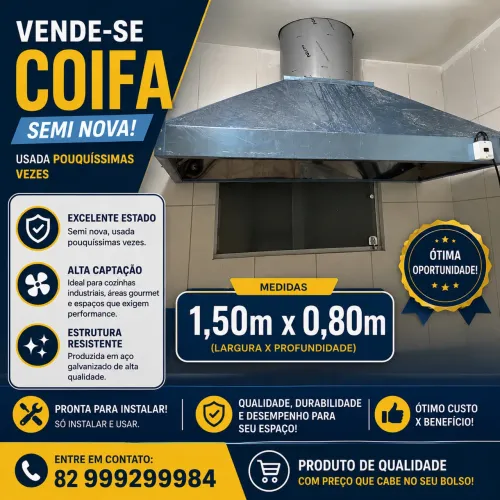 Coifa Industrial Pouco Usada