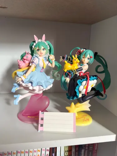 Hatsune miku figure conjunto