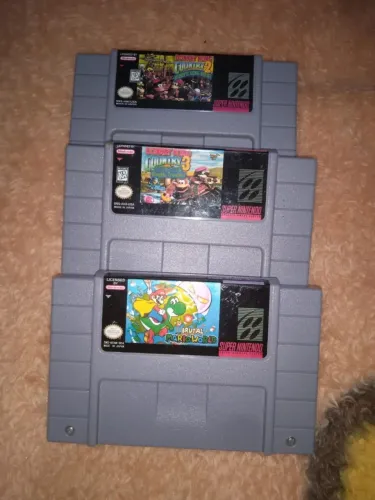 Kit 3 cartuchos super Nintendo