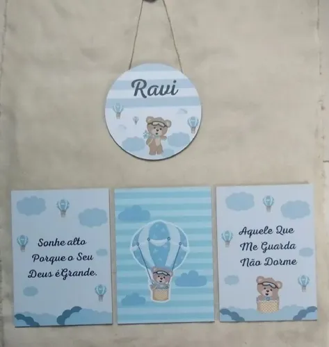 Kit quadros maternidade <br>R$: 45,00