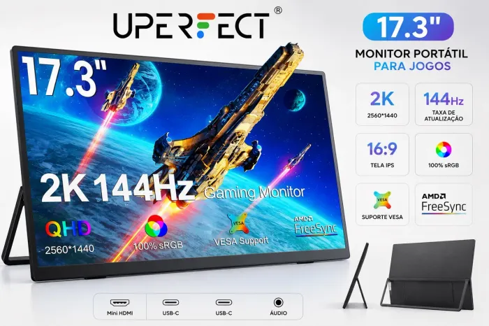 Monitor portatil 17.3 UPERFECT 2k 144hz