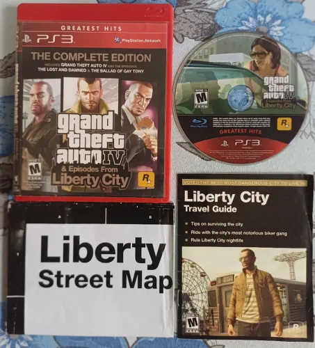 GTA 4 - Episódio from Liberty City - Edição Completa- Manuais e Mapa