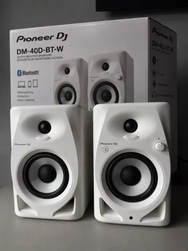Monitor de Áudio Pioneer DJ DM 40D BT W Branco Bluetooth