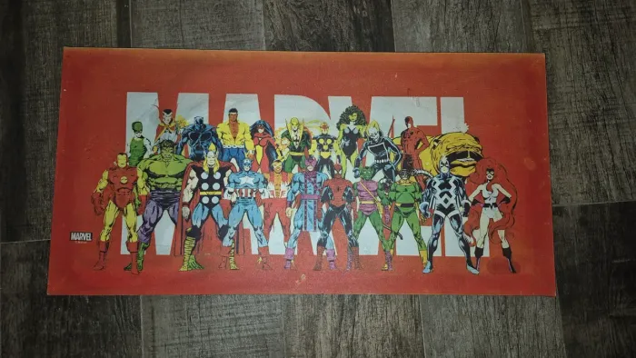 Quadro Vintage Heróis da Marvel