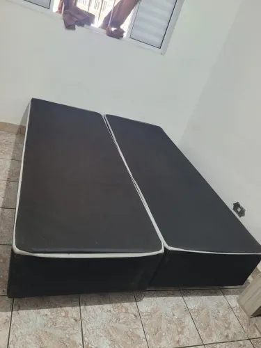 Cama Box casal bipartido