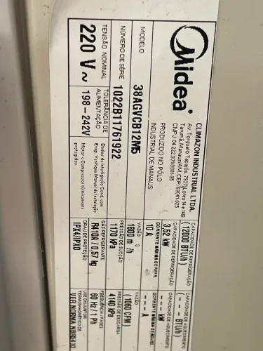 Ar condicionado Split Springer Midea 12000 btus 
