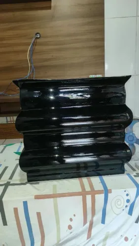 Vaso Decorativo em Fibra de Vidro Modelo Ondas 40x40cm ( em pintura automotiva )