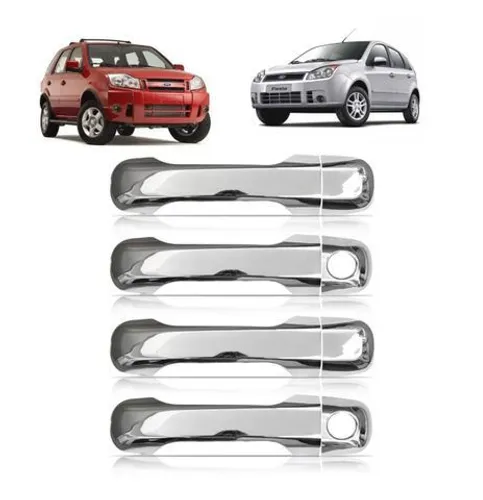 Aplique Capa Maçaneta Cromada Ecosport 2003 A 2012 E Fiesta 2002 A 2010 4p