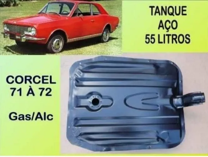 Tanque Combustível 55 Litros Corcel 71 à 72