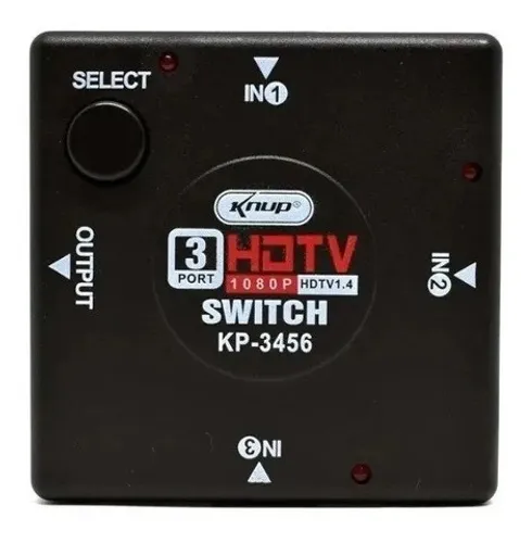 Switch Divisor Hub Hdmi 1.4 3 Portas