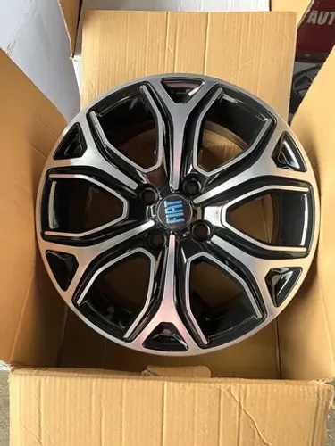 Roda Fiat aro 15 Black diamantada.