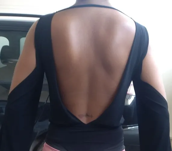 Body de manga cor preto tamanho P