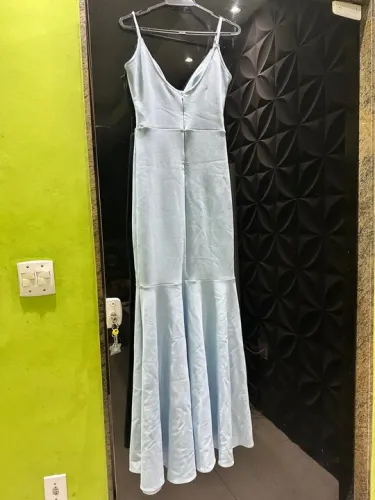 Vestido Sereia festa - Azul serenety