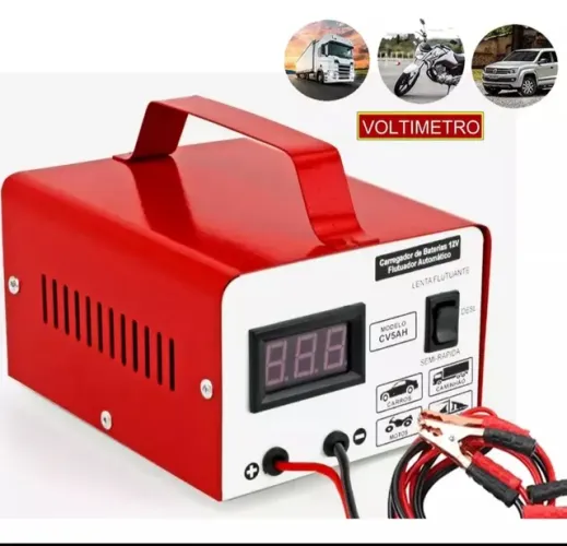 Carregador de bateria portátil para moto carro e caminhão