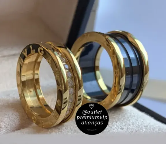 ANEL Bvlgari aliança BZERO1 ouro 18 k 24 g