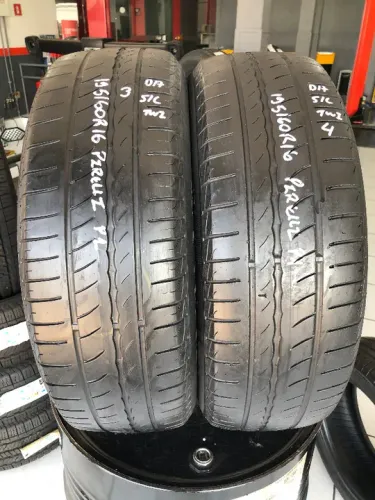 Kit 02 Pneus 195/60r16 Pirelli Cinturato P1 89H (usados) 3/4