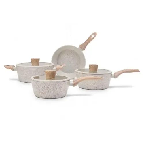 Conjunto de Panelas Sirius 4 Peças com Fundo Indução Vanilla Brinox