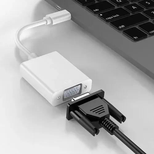 (NOVO) Cabo Adaptador Conversor Usb-c Type-c Para Vga