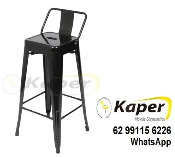 Banquetas alta c / encosto Tolix aço Reforçada ( produto novo )