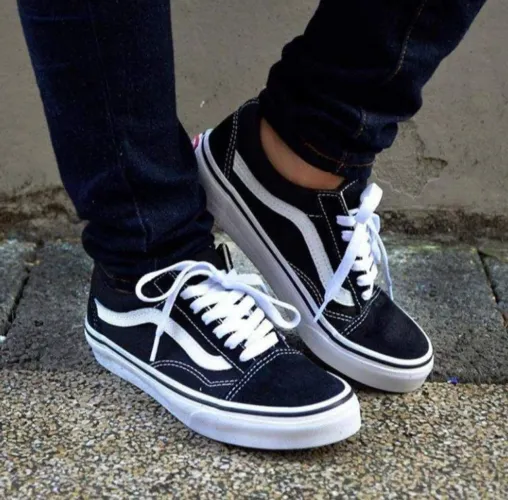 Tênis Vans Old Skool Preto e branco - Tamanho 42