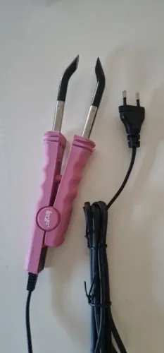 Pinça profissional mega hair cabelo extensão queratina mega pink