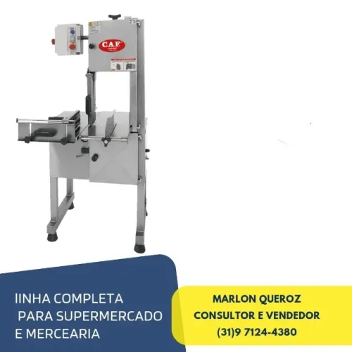 Serra Fita de carne Nova CAF Inox NR12