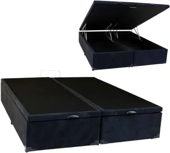Base Box Baú Bipartido Casal Queen Opçao de Cores. São Produtos Novos Direto da Fábrica.