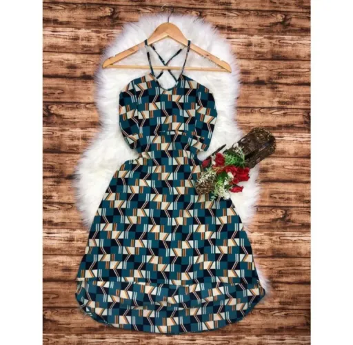 Vestido estampado Nunca Usado