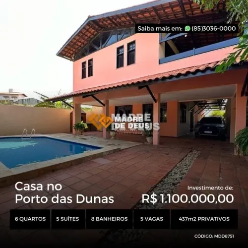 Casa disponível a venda no Porto das Dunas
