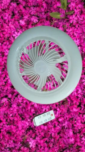 Lâmpada Branca de com Ventilador, lâmpada de quarto moderna, lâmpada de sala