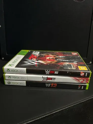 Lote de jogos WWE Xbox 360 (w12, w2k15 e w2k16)