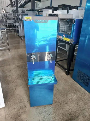 Bebedouro Refrigerado Inox 25l 2 Torneiras Geladas