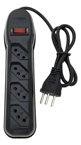 Filtro De Linha 4 Tomadas Pratik 3x0,75mm 10a Cabo 1m Loja Coimbra Computadores Entrega