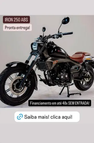 SHINERAY IRON 250 ABS 2026 - Financiamento Zero Entrada - Nos Cartões em ate 24x Com Juros