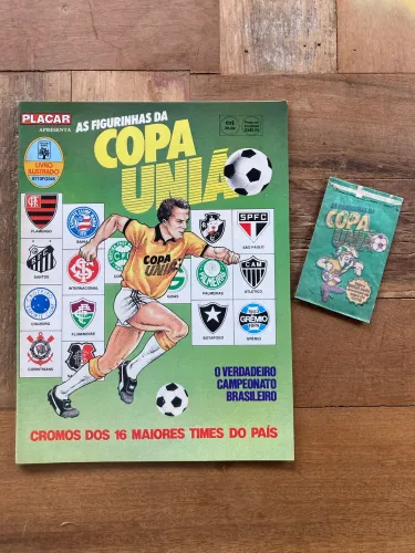 Álbum Copa União 1987 - impecável + figurinhas nunca coladas