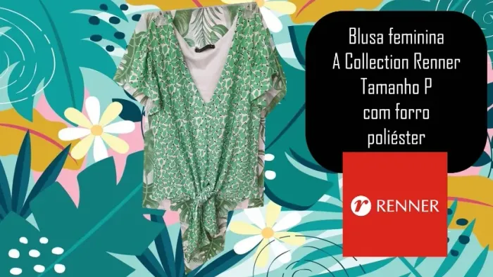 Blusa feminina A Collection Renner Tamanho P com forro