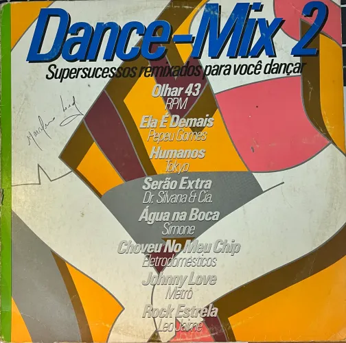 LP disco de vinil Dance Mix 2 (supersucessos remixados) RPM, Pepeu Gomes, Simone e mais