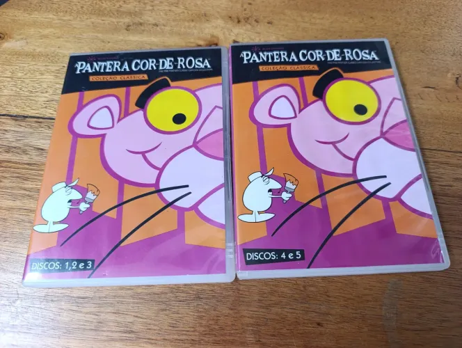 DVDs PANTERA COR DE ROSA COLEÇÃO CLÁSSICA PINK PANTER 4 DVDs FALTA O #5 Blake Edwards