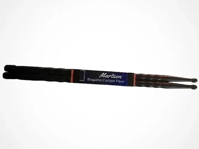 BAQUETA MARTSON CARBON FIBER 5A PRETA 56g Durável