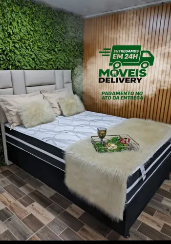 BASE BOX CASAL COM COLCHÃO, entregamos em até 24 horas pagamento feito no ato da entrega.