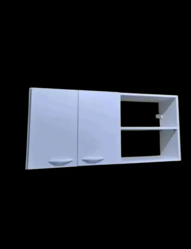 Armário Aéreo Branco,com prateleira e portas