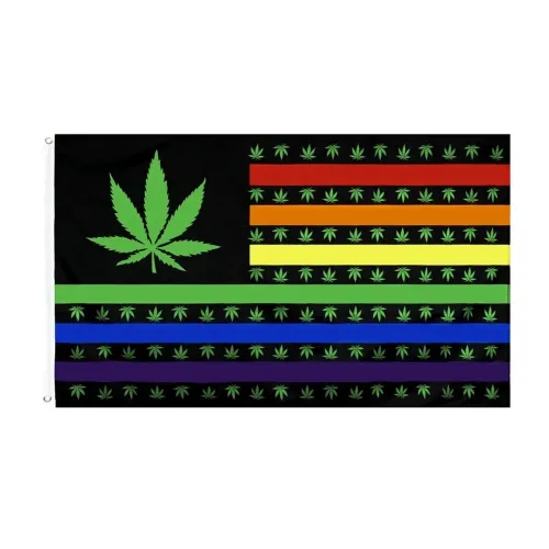 Bandeira Hemp Lgbt Tam 90x150cm