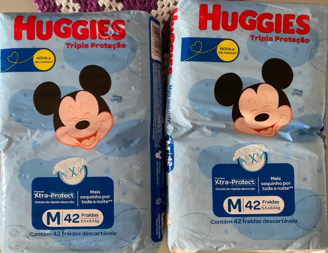 Fralda (M) Huggies Tripla Proteção (42 unid)